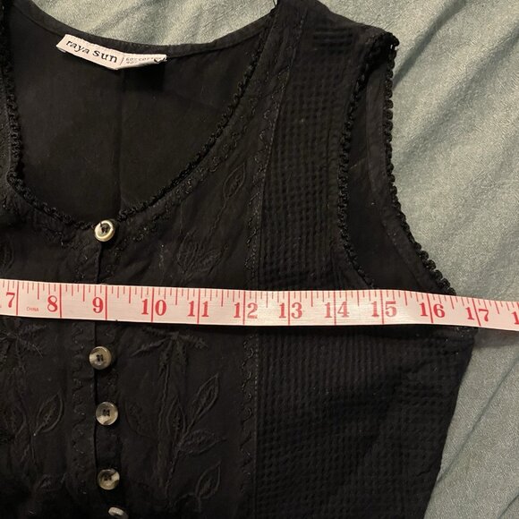 Y2K Raya Sun Mini Dress Womens S Drop Waist Black Animal Print Fairy Whimsigoth - Picture 6 of 9